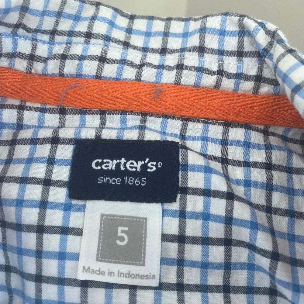 Carter’s Button Up Shirt Kids Boys Size 5